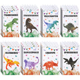 24 Pieces Mini Notebooks for Kids Mini Dinosaur Notebooks Notepad for Kids Dinosaur Party Favor Carnival Goodie Bag Stuffers Journal Notepad Classroom Rewards Supplies for Dinosaur Birthday Party